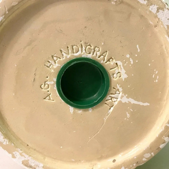 Vtg Hamburger Coin  Bank A G Handicrafts Art Ceramic Burger Piggy Bank Chipped - Picture 8 of 16